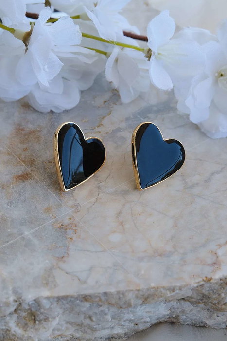 Heliophilia Silver Pendientes de Latón Dorados con Circonio